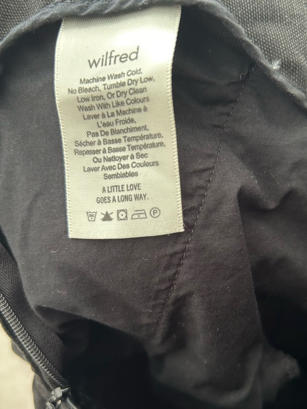 Wilfred Black Wide-Leg linen Jumpsuit with Wrap Top - Picture 4 of 5